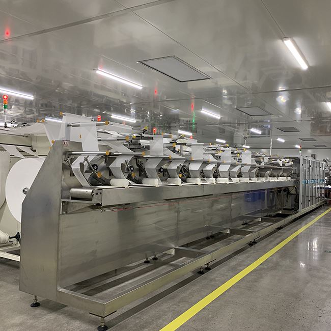 Wet wipes production line